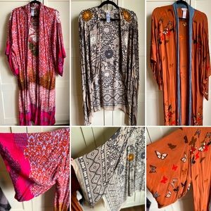 NEW - 3 different Free People kimonos